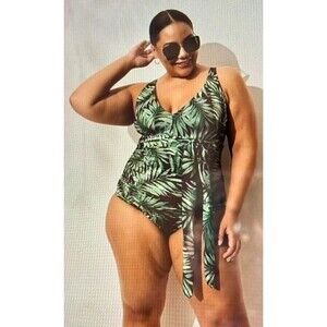 Lane BryantOne Piece Tropical Swimsuit Sz 16